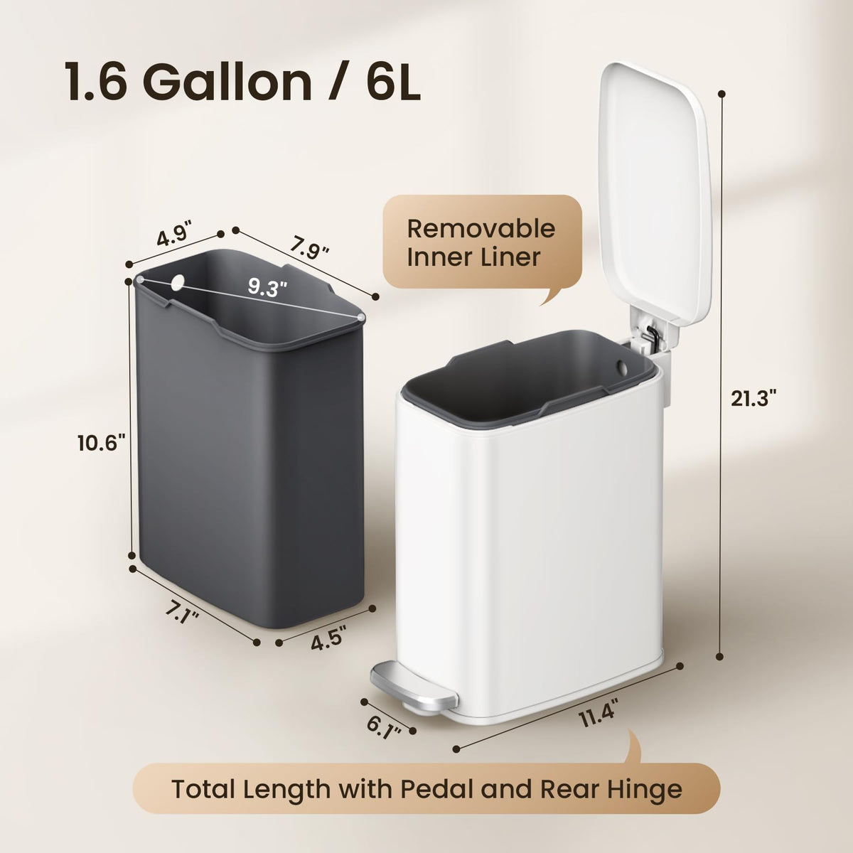 Odor control design helps maintain a fresh feel in small spaces.
