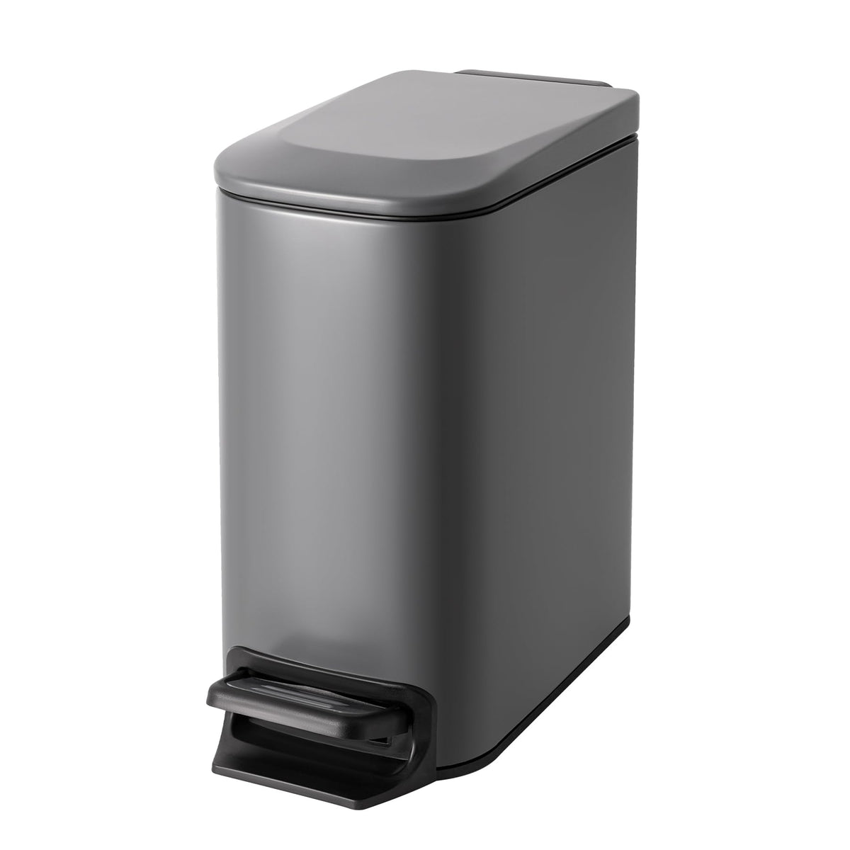 Cesun small bathroom trash can with lid and soft-close for quiet operation