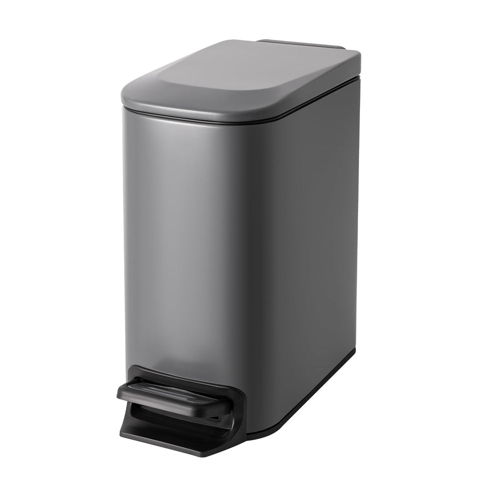 Cesun small bathroom trash can with lid and soft-close for quiet operation