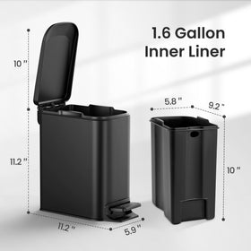 Cesun removable inner bucket for easy cleaning and waste disposal