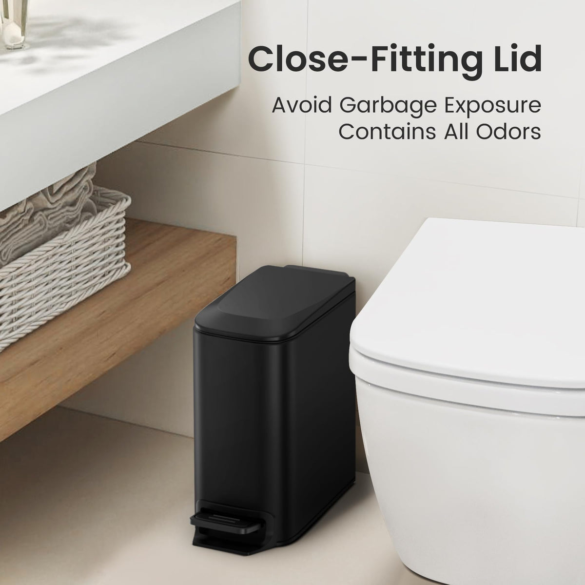 Cesun slim design helps maximize narrow spaces in bathrooms