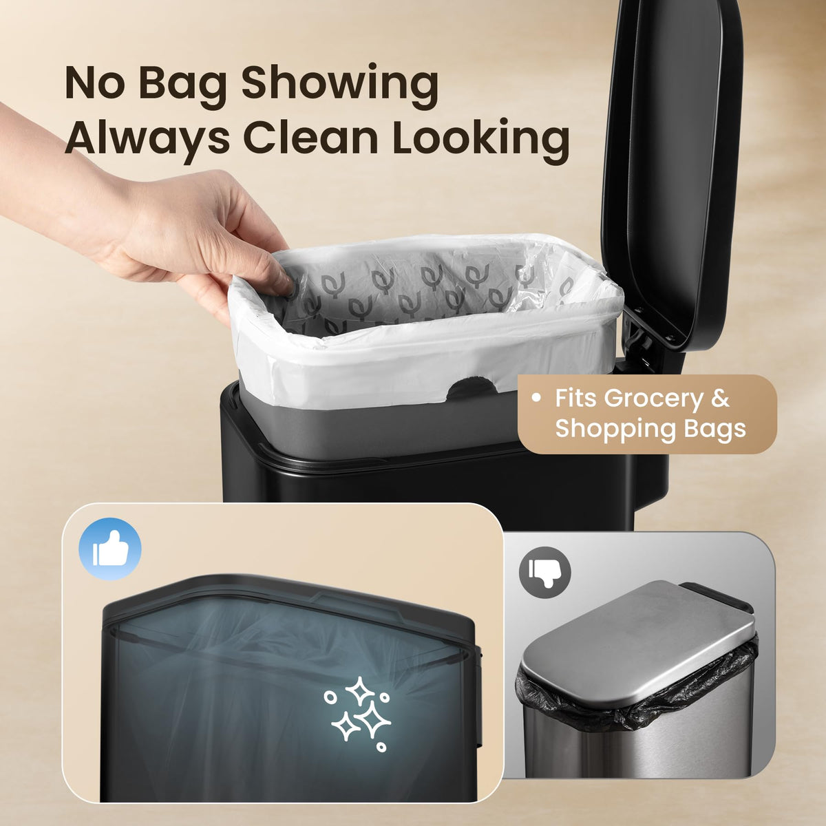 Cesun stainless steel finish with fingerprint-resistant surface stays shiny.