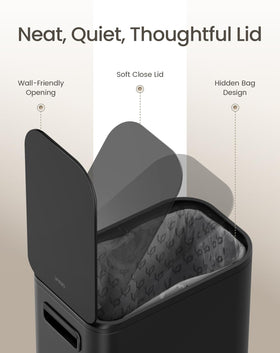 Cesun stainless steel pedal trash can with durable, long-lasting step pedal