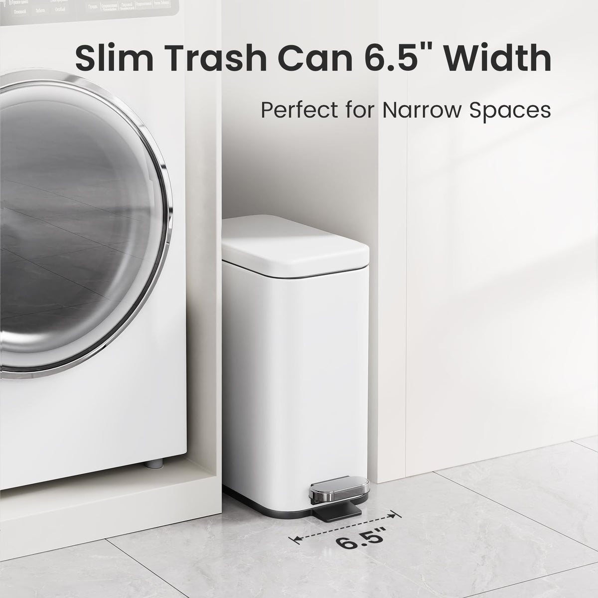 Cesun stainless steel trash bin with fingerprint-resistant finish