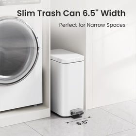 Cesun stainless steel trash bin with fingerprint-resistant finish