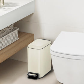 Cesun stainless steel 6L trash can with durable pedal