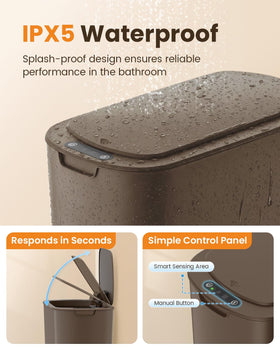 Cesun lid seals odors with a snug fit for a fresher space.