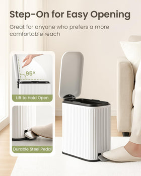 Cesun pedal-operated bin enables hands-free waste disposal