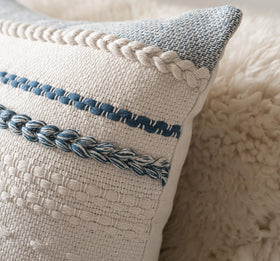 Cethom cotton-linen blend cushion cover packs two for versatile decor.