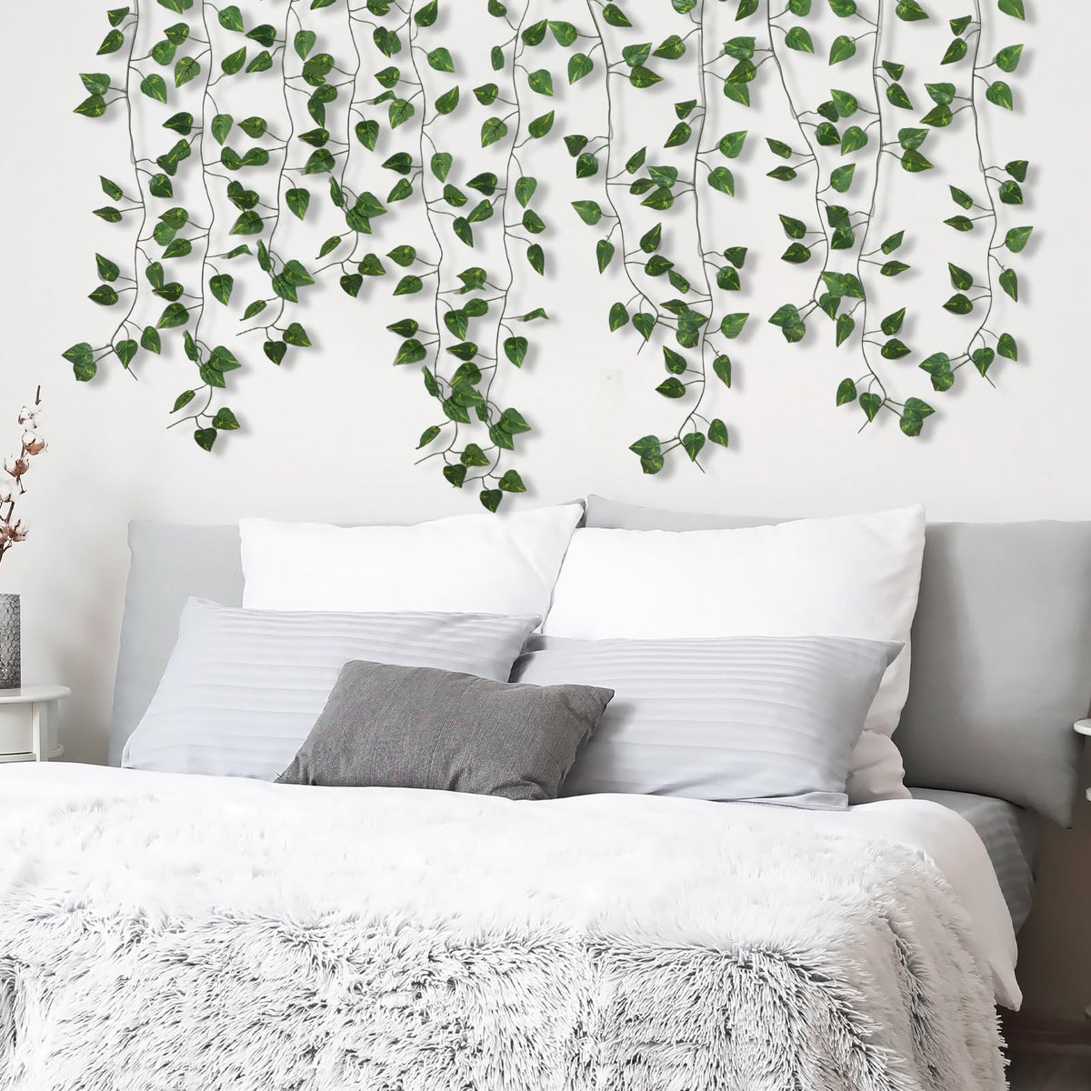 CEWOR 48-pack ivy garlands provide scalable decor options