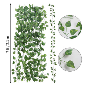 CEWOR artificial ivy with silk leaves adds lush greenery and easy maintenance