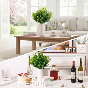 CEWOR boxwood stems lush greenery suited for year‑round decorative applications.