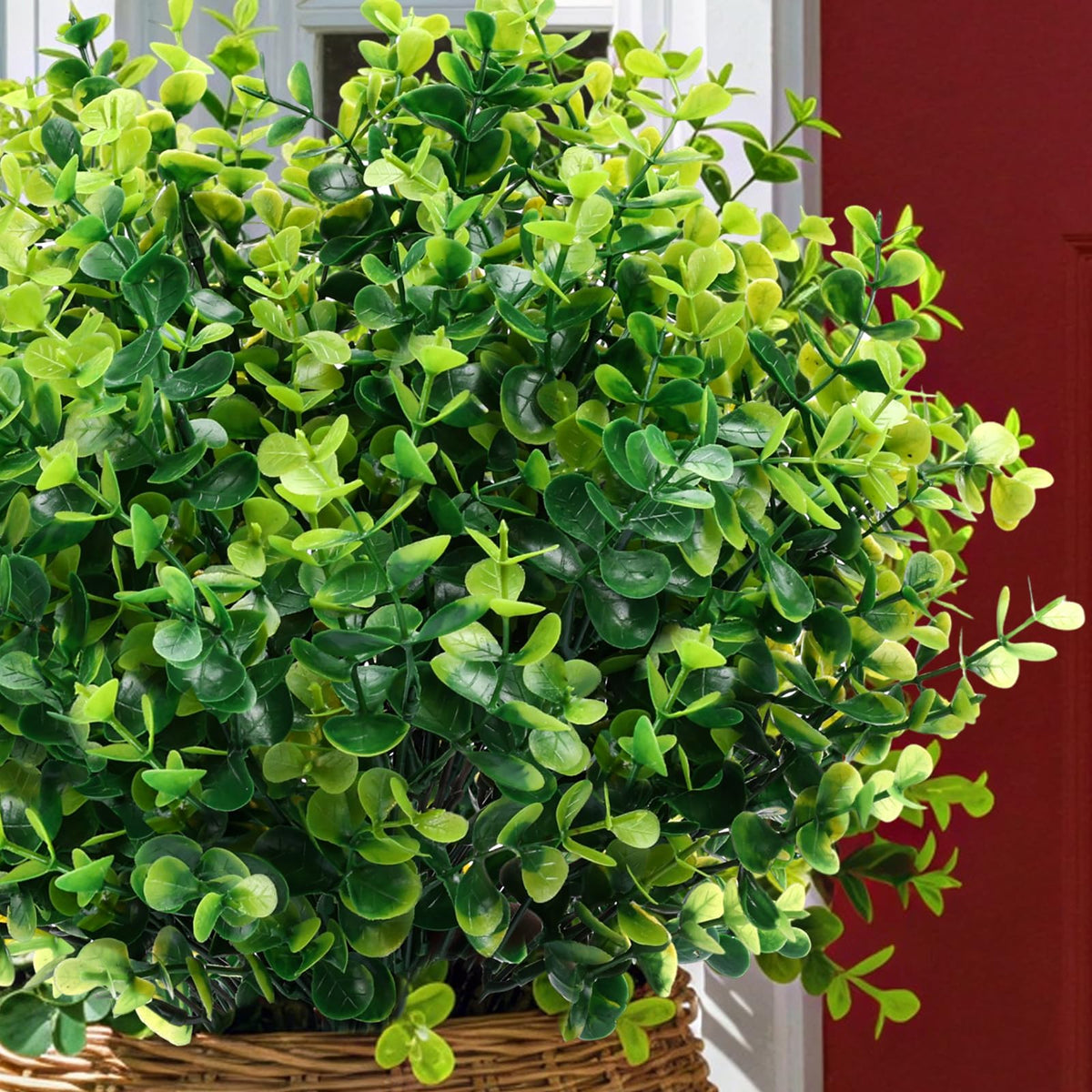 CEWOR boxwood stems for wreath crafting with adaptable, full greenery look.