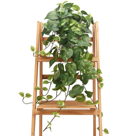 CEWOR Pothos 32in fake plant for living spaces adds lush greenery.