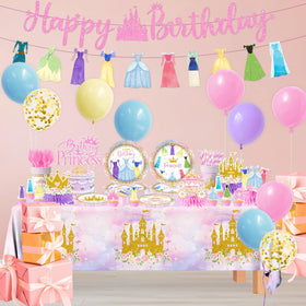 Cextoga princess banner pink elevates the celebration with pastel charm