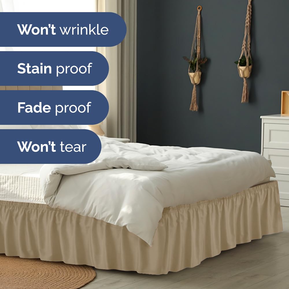CGK Unlimited machine-washable bed skirt simplifies care for busy homes.