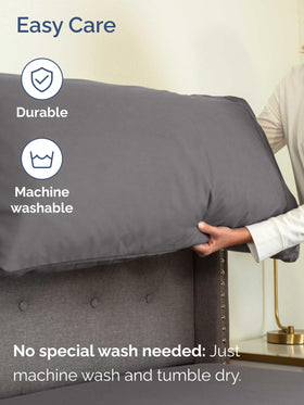 Fitted sheet with 21-inch pockets fits extra-deep Cal King beds.