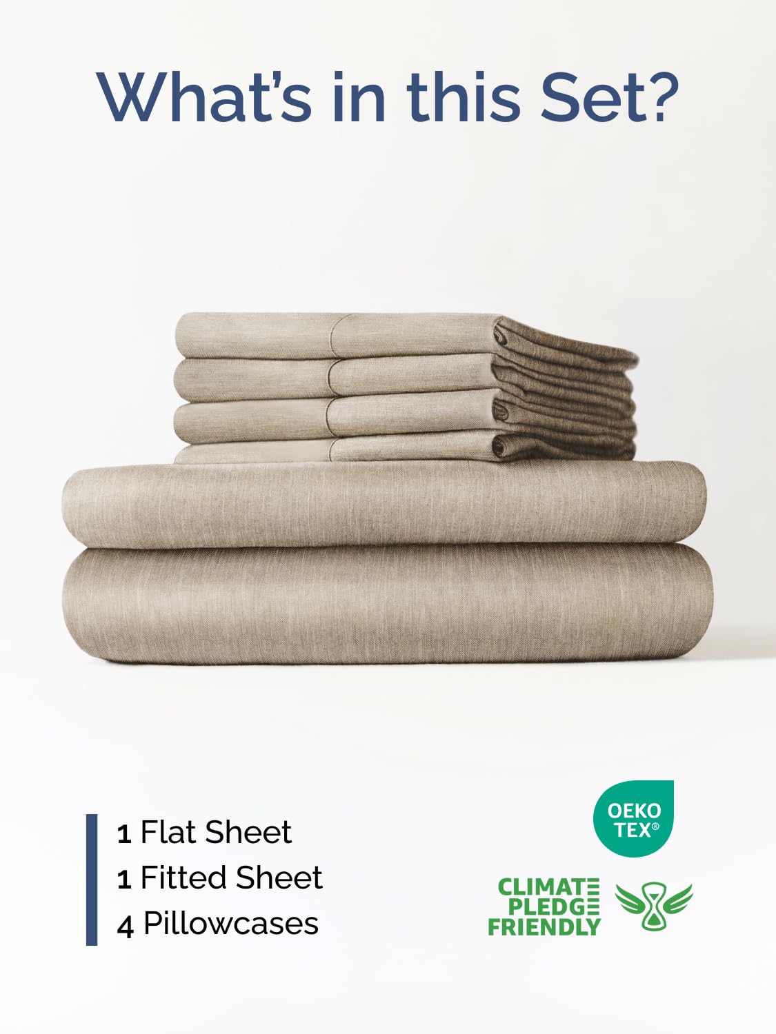 CGK Unlimited 6-piece king sheet set with pillowcases offers complete bedding coverage.