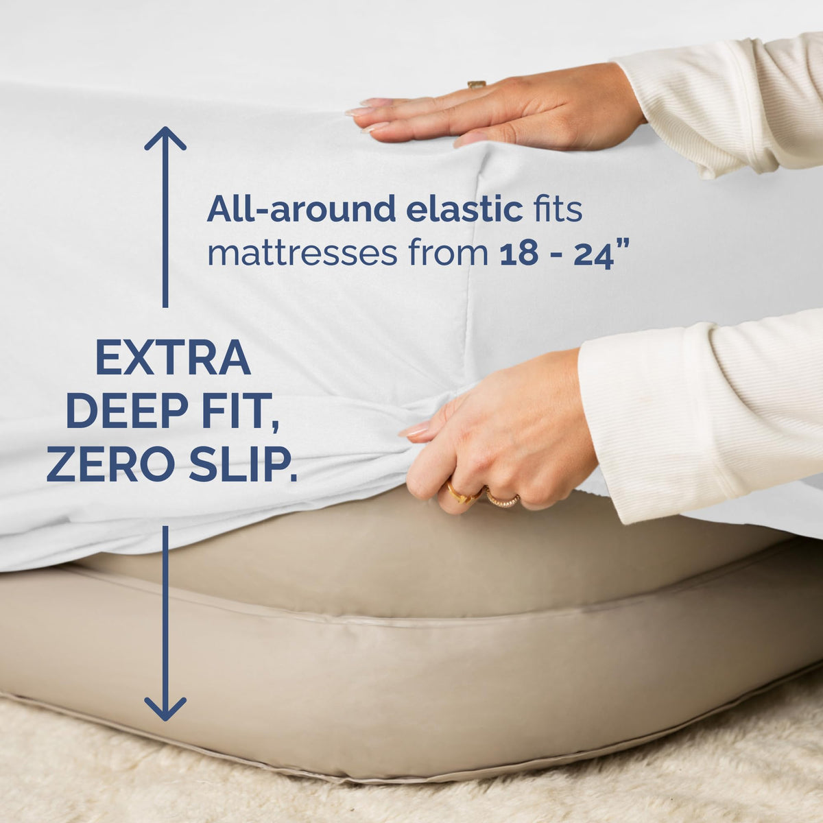 CGK Unlimited pillowcases provide complete cover with soft, wrinkle-resistant texture.