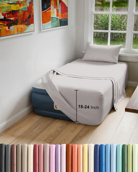 CGK Unlimited twin flat sheet for smooth sleep surface on air mattress
