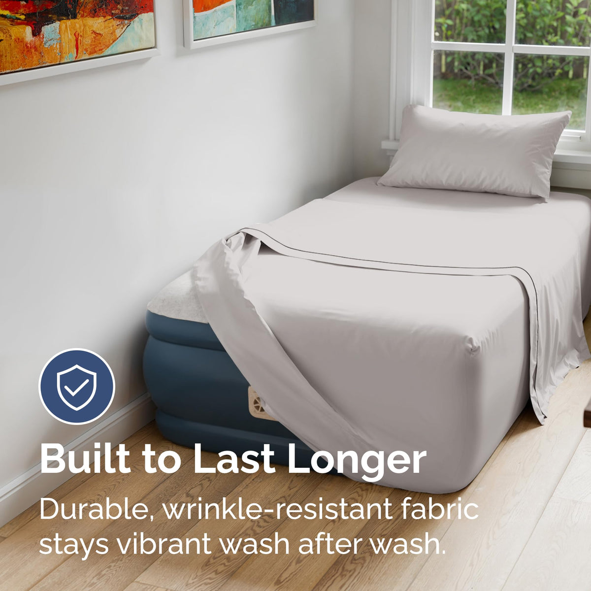 Wrinkle-free, easy-care CGK Unlimited sheets maintain color and feel