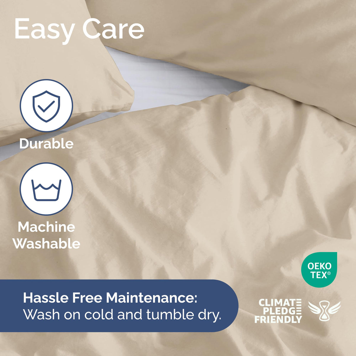 CGK Unlimited all-season bedroom scene with breathable bedding