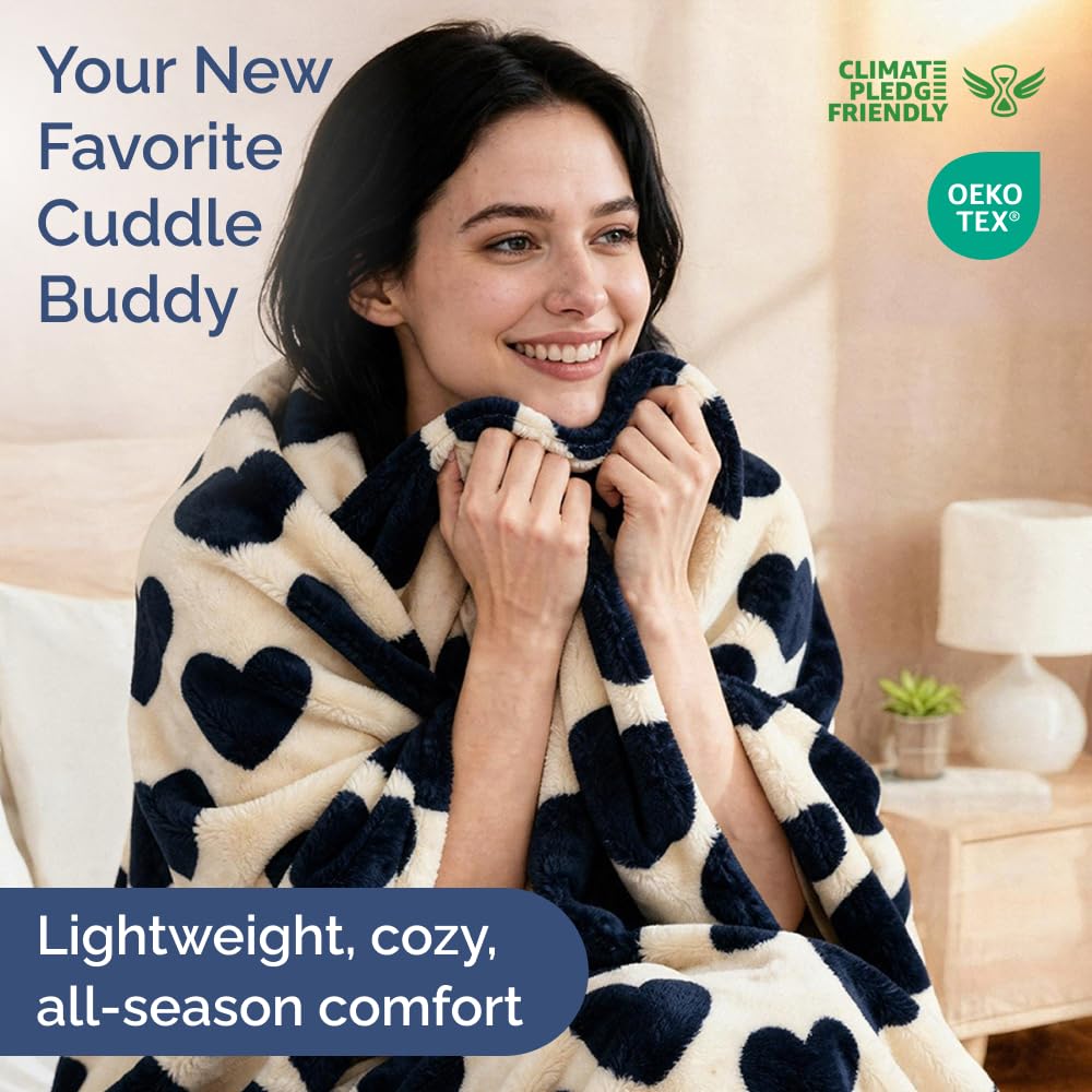 CGK Unlimited all-season fleece blanket provides breathable warmth for year-round comfort.