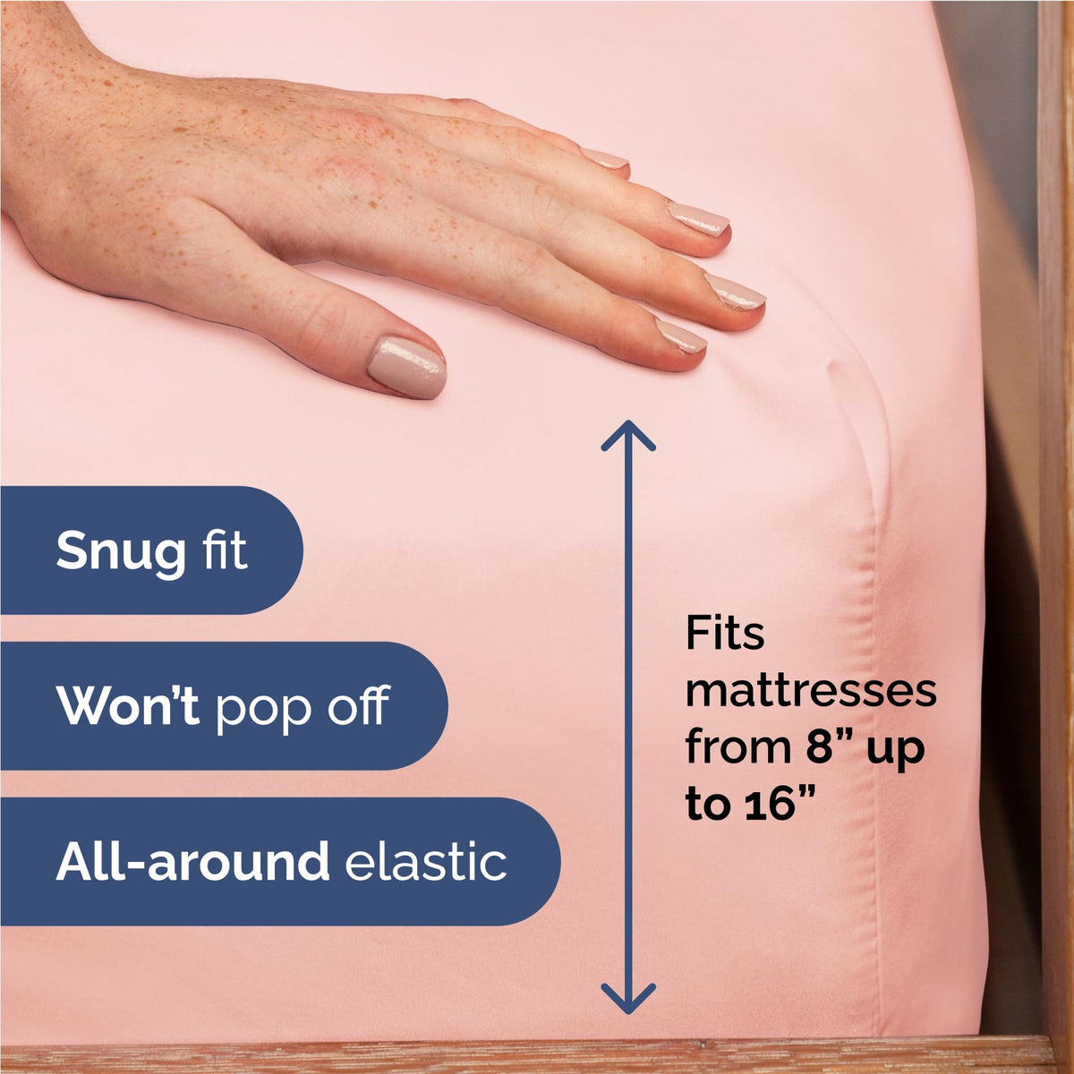 CGK Unlimited baby pink pillow cases highlight ultra-soft touch and easy-care elegance.