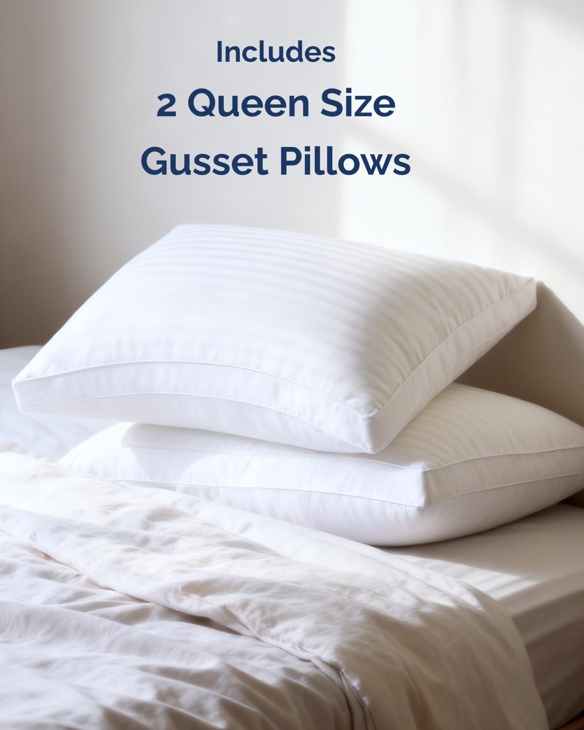 CGK Unlimited pillows add a hotel-luxury look to any bed setup.
