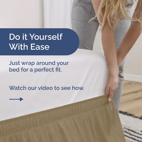 Wrinkle-free finish of CGK Unlimited bed skirt for easy care