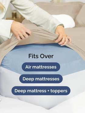 CGK Unlimited breathable cream sheet for a cooler, comfortable sleep