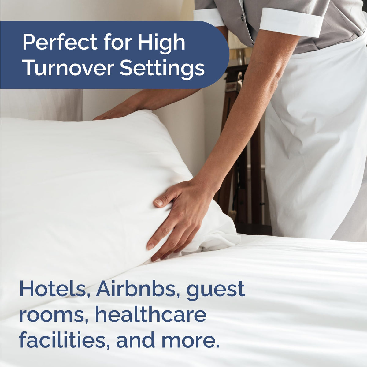 CGK Unlimited breathable cooling fabric enhances guest comfort in warm rooms.