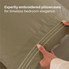 Breathable cooling sheets ideal for warmer nights.