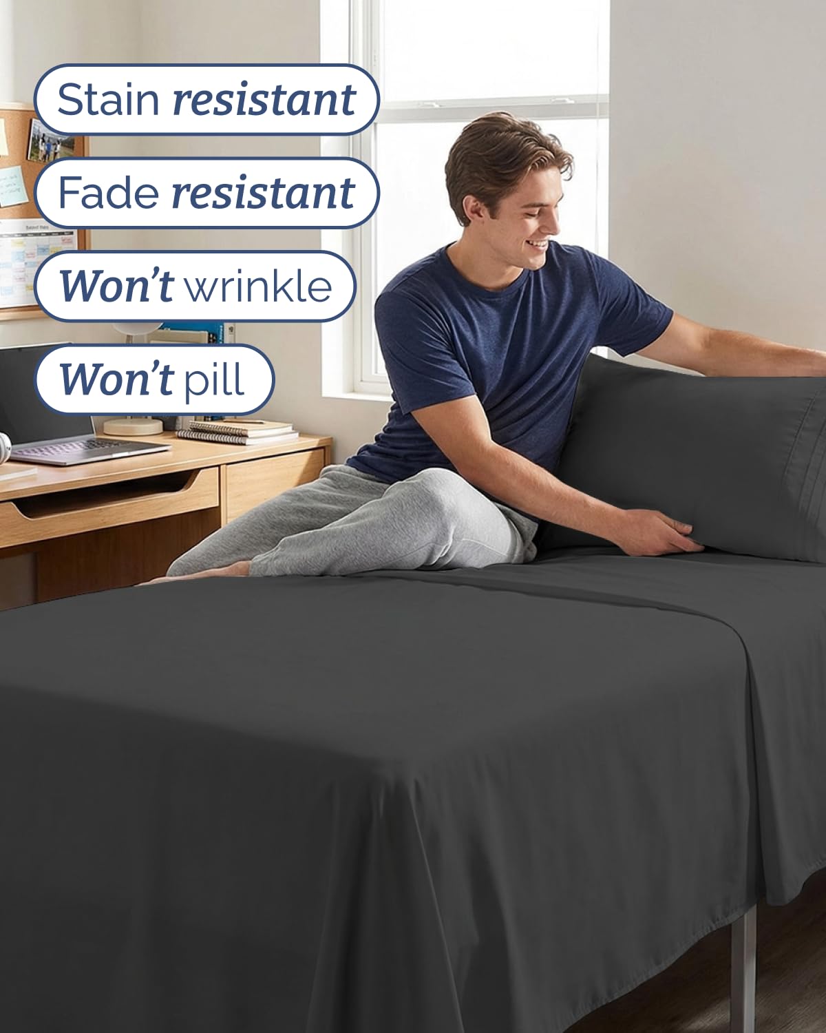 CGK Unlimited breathable microfibers deliver cool, silky softness against skin.