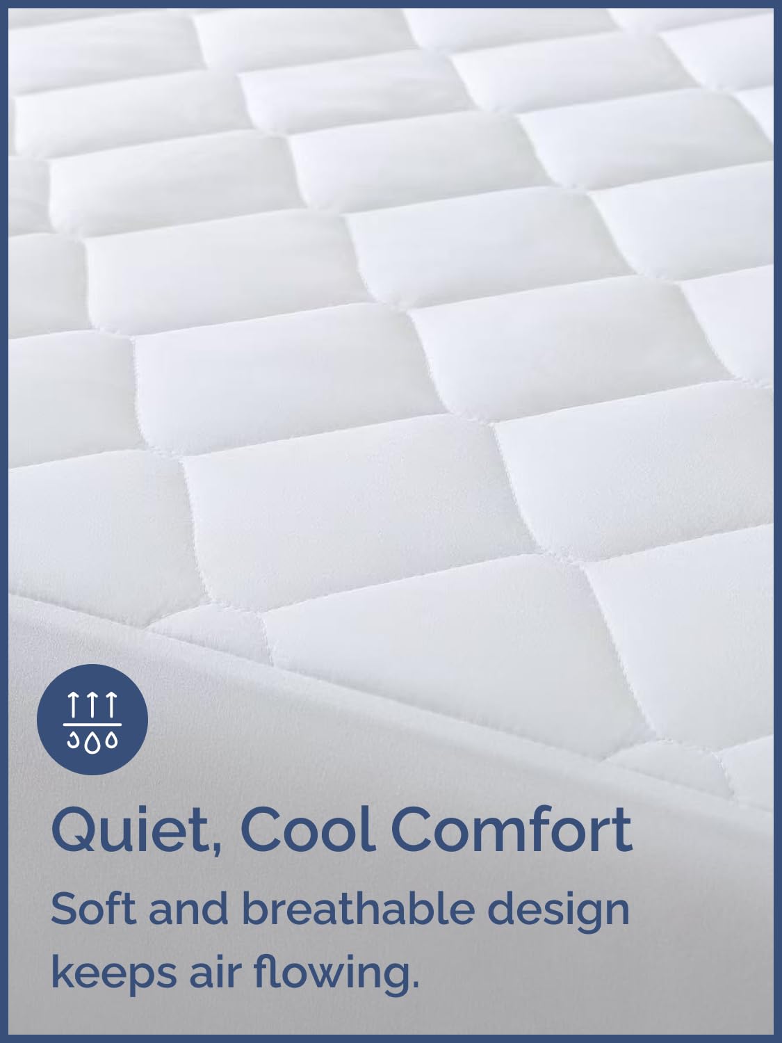 CGK Unlimited breathable microfiber surface promotes airflow for cooler sleep.