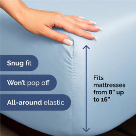 Breathable, soft microfiber sheets for a cool night’s sleep.