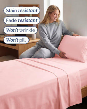 CGK Unlimited breathable soft microfiber delivers airy, comfortable feel.