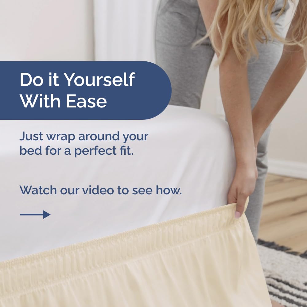 CGK Unlimited brushed microfiber fabric on bed skirt showing durability