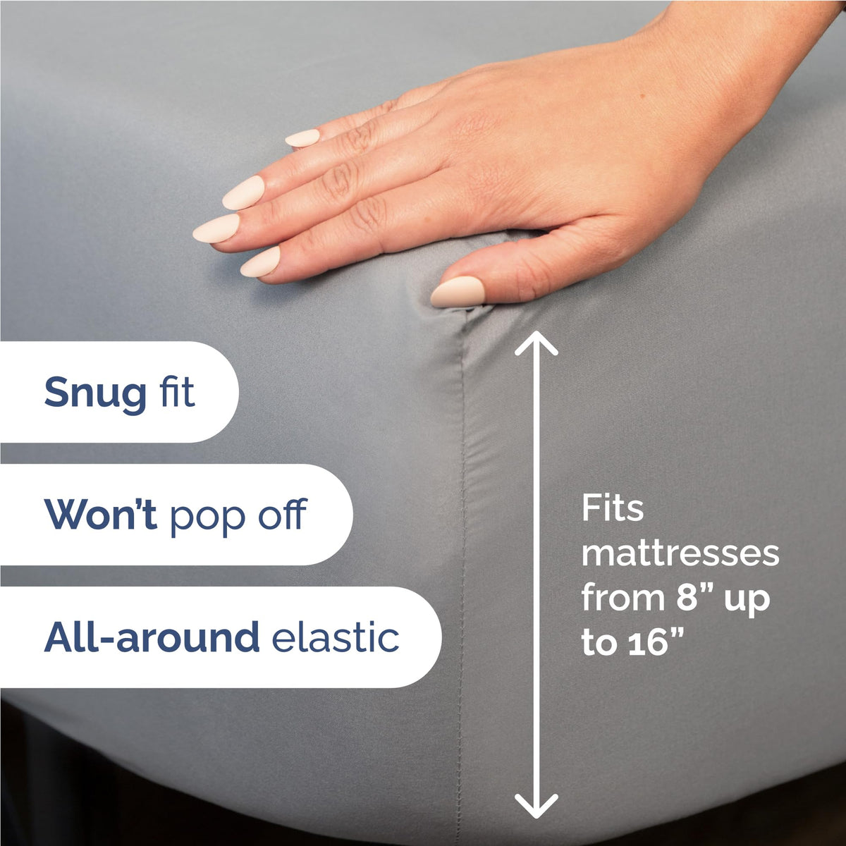 CGK Unlimited brushed microfiber close-up shows silky softness and durable, breathable fabric