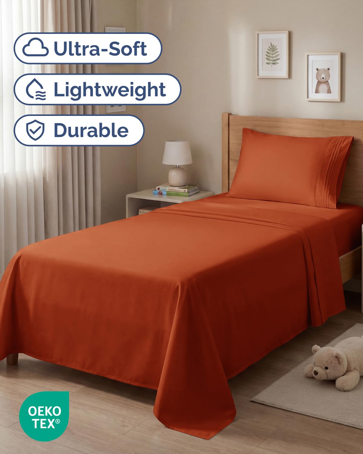 CGK Unlimited brushed microfiber texture for a silky soft feel.