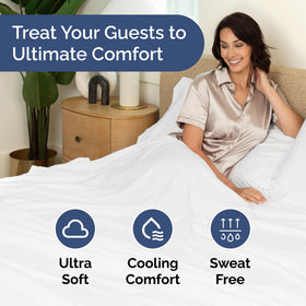 CGK Unlimited 66x96 twin flat sheet ready for hospitality beds