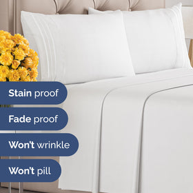 CGK Unlimited white twin sheets for hotel-style simplicity