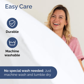 CGK Unlimited wrinkle-resistant twin flat sheet in white