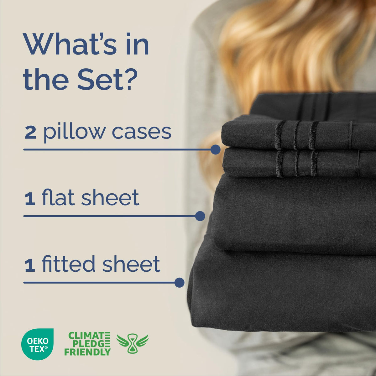 CGK Unlimited Cal King fitted sheet with deep pockets securing mattress fit