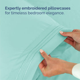 CGK Unlimited Cal King soft microfiber fabric delivers a lightweight, silky feel.