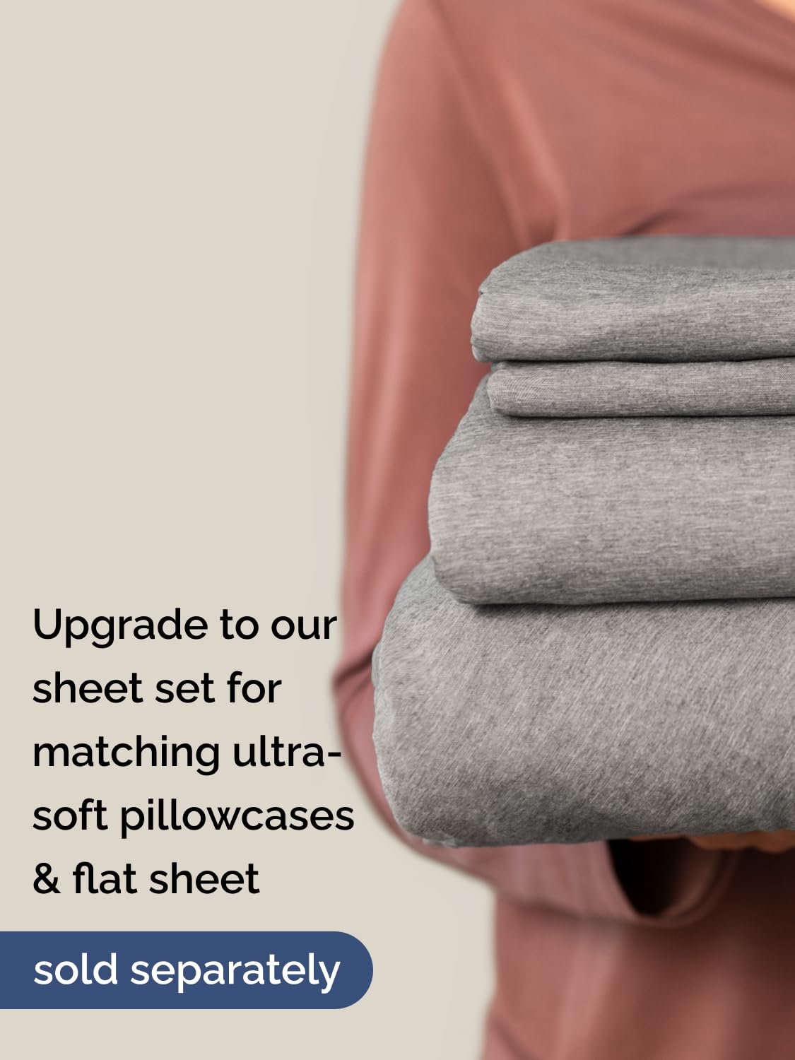 Chemical-free dye process helps maintain color and comfort on CGK Unlimited king sheet.