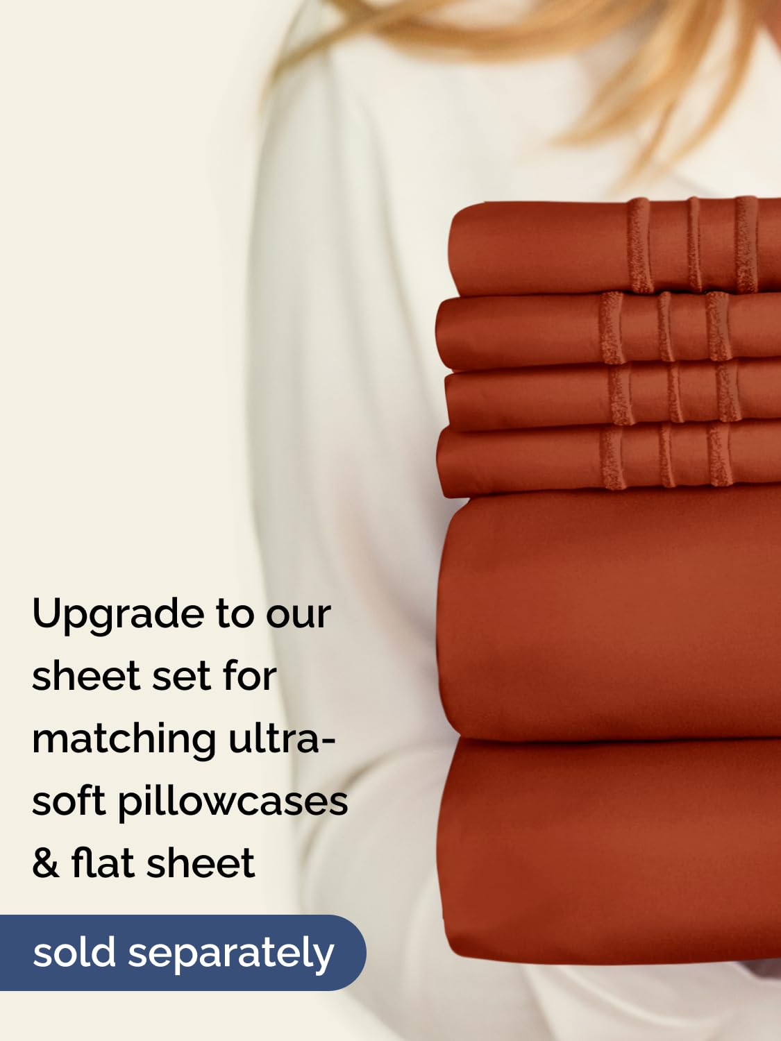 CGK Unlimited close-up terracotta fabric showing premium softness