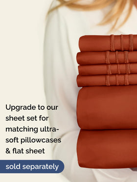 CGK Unlimited close-up terracotta fabric showing premium softness