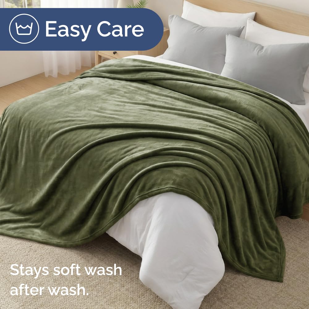 CGK Unlimited couch to bed blanket in olive offers versatile comfort