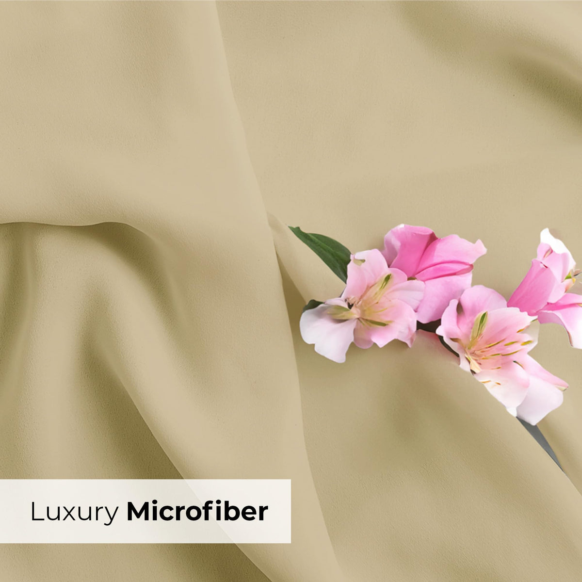 Cream CGK Unlimited king pillow cases in cozy bedroom.